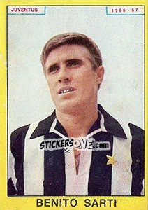 Figurina Benito Sarti - Calciatori 1966-1967 - Panini