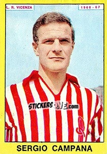 Sticker Sergio Campana - Calciatori 1966-1967 n. 142 - Panini