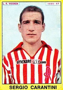 Cromo Sergio Carantini - Calciatori 1966-1967 - Panini