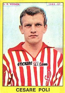 Sticker Cesare Poli - Calciatori 1966-1967 n. 151 - Panini