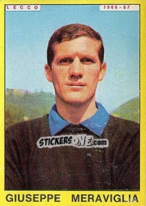 Sticker Giuseppe Meraviglia - Calciatori 1966-1967 n. 184 - Panini