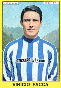 Sticker Vinicio Facca - Calciatori 1966-1967 - Panini