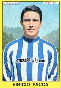 Sticker Vinicio Facca - Calciatori 1966-1967 n. 185 - Panini