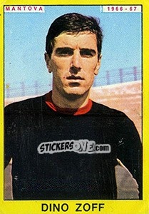 Sticker Dino Zoff - Calciatori 1966-1967 n. 191 - Panini