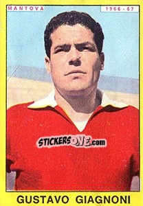Sticker Gustavo Giagnoni - Calciatori 1966-1967 - Panini