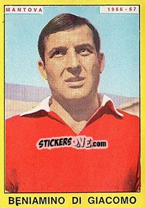 Sticker Beniamino Di Giacomo - Calciatori 1966-1967 n. 198 - Panini