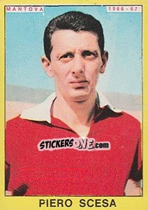 Sticker Piero Scesa - Calciatori 1966-1967 - Panini