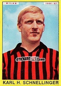 Sticker Karl Heinz Schnellinger - Calciatori 1966-1967 n. 209 - Panini