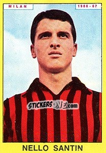 Sticker Nello Santin - Calciatori 1966-1967 - Panini