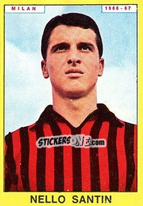 Sticker Nello Santin - Calciatori 1966-1967 n. 211 - Panini