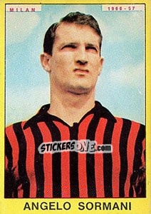 Sticker Angelo Benedetto Sormani - Calciatori 1966-1967 n. 215 - Panini
