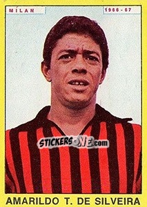 Sticker Amarildo T. De Silveira - Calciatori 1966-1967 n. 217 - Panini