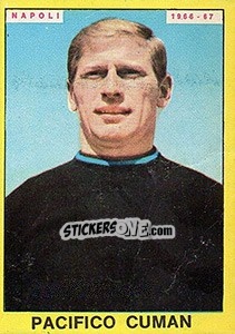 Sticker Pacifico Cuman - Calciatori 1966-1967 n. 235 - Panini