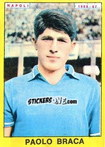 Sticker Paolo Braca - Calciatori 1966-1967 - Panini