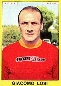 Sticker Giacomo Losi - Calciatori 1966-1967 n. 245 - Panini