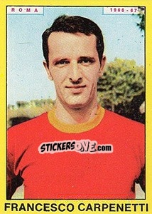 Sticker Francesco Carpenetti - Calciatori 1966-1967 - Panini