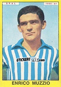 Sticker Enrico Muzzio - Calciatori 1966-1967 - Panini