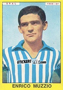 Sticker Enrico Muzzio - Calciatori 1966-1967 n. 268 - Panini