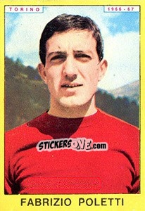 Sticker Fabrizio Poletti - Calciatori 1966-1967 - Panini