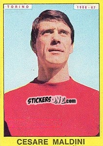 Sticker Cesare Maldini - Calciatori 1966-1967 - Panini