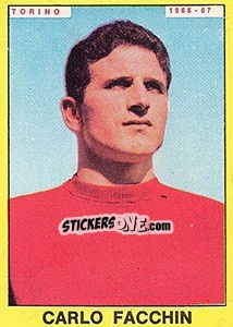 Sticker Carlo Facchin - Calciatori 1966-1967 - Panini