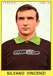 Cromo Silvano Vincenzi - Calciatori 1966-1967 - Panini