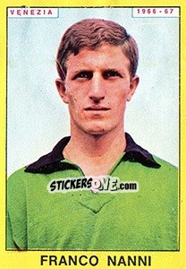 Sticker Franco Nanni - Calciatori 1966-1967 n. 306 - Panini