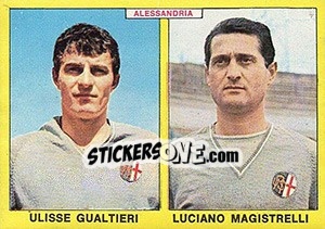 Sticker Gualtieri / Magistrelli - Calciatori 1966-1967 n. 331 - Panini