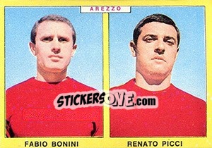 Sticker Bonini / Picci - Calciatori 1966-1967 - Panini