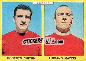 Sticker Chesini / Mazzei - Calciatori 1966-1967 n. 335 - Panini