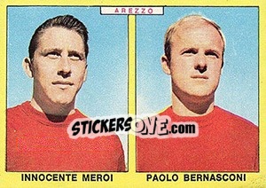 Sticker Meroi / Bernasconi - Calciatori 1966-1967 - Panini