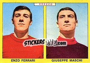 Sticker Ferrari / Maschi - Calciatori 1966-1967 n. 338 - Panini