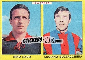 Sticker Rado / Buzzacchera - Calciatori 1966-1967 - Panini