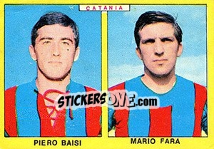 Sticker Baisi / Fara - Calciatori 1966-1967 - Panini