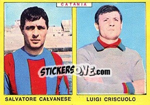 Sticker Calvanese / Criscuolo - Calciatori 1966-1967 n. 344 - Panini