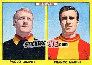 Sticker Cimpiel / Marini - Calciatori 1966-1967 n. 345 - Panini