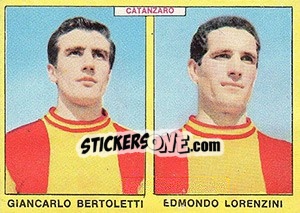 Figurina Bertolotti / Lorenzini - Calciatori 1966-1967 - Panini
