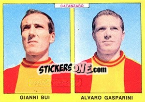Figurina Bui / Gasparini - Calciatori 1966-1967 - Panini