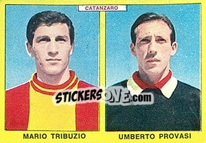 Sticker Tribuzio / Provasi - Calciatori 1966-1967 n. 350 - Panini