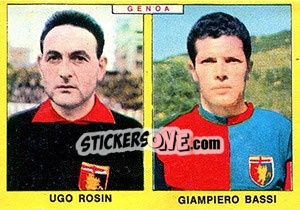 Sticker Rosin / Bassi - Calciatori 1966-1967 n. 351 - Panini