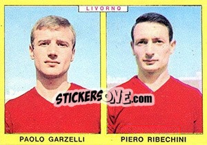 Sticker Garzelli / Ribecchi - Calciatori 1966-1967 - Panini