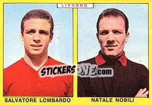 Sticker Lombardo / Nobili - Calciatori 1966-1967 - Panini