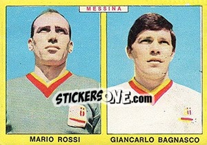 Sticker Rossi / Bagnasco - Calciatori 1966-1967 n. 363 - Panini