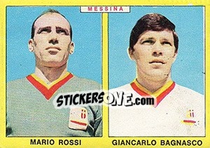 Cromo Rossi / Bagnasco - Calciatori 1966-1967 - Panini