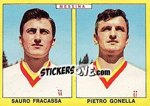 Sticker Fracassa / Gonella - Calciatori 1966-1967 - Panini