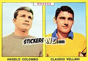 Sticker Colombo / Vellani - Calciatori 1966-1967 n. 369 - Panini