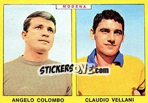 Figurina Colombo / Vellani - Calciatori 1966-1967 - Panini