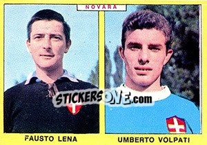 Sticker Lena / Volpati - Calciatori 1966-1967 - Panini