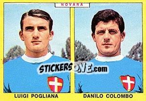 Sticker Pogliana / Colombo - Calciatori 1966-1967 n. 376 - Panini