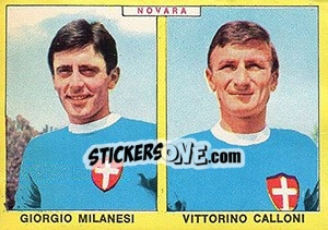 Sticker Milanesi / Calloni V. - Calciatori 1966-1967 n. 378 - Panini
